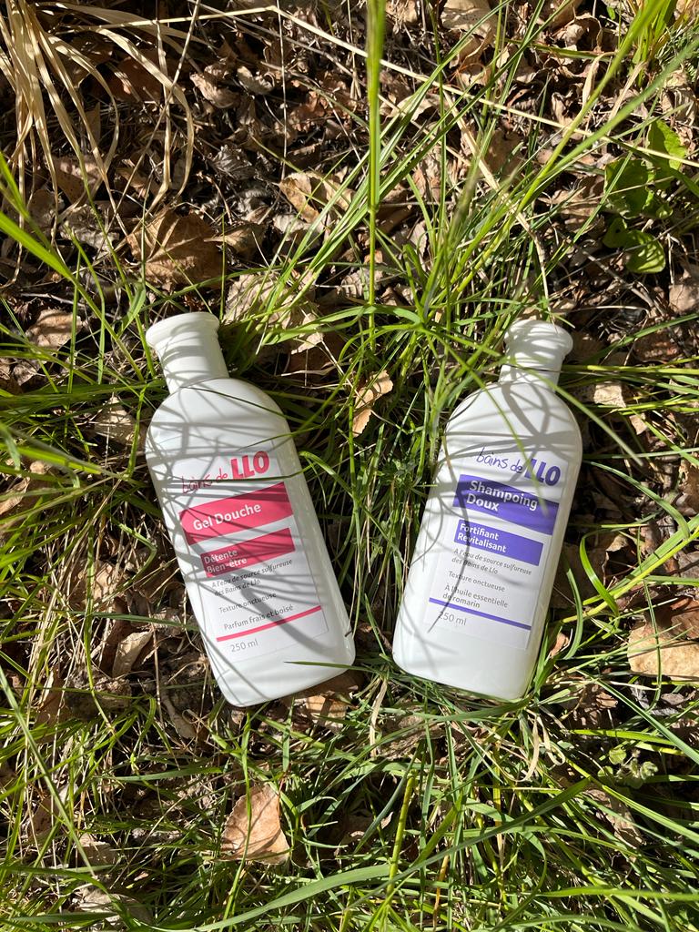 shampooing et gel douche bains de llo